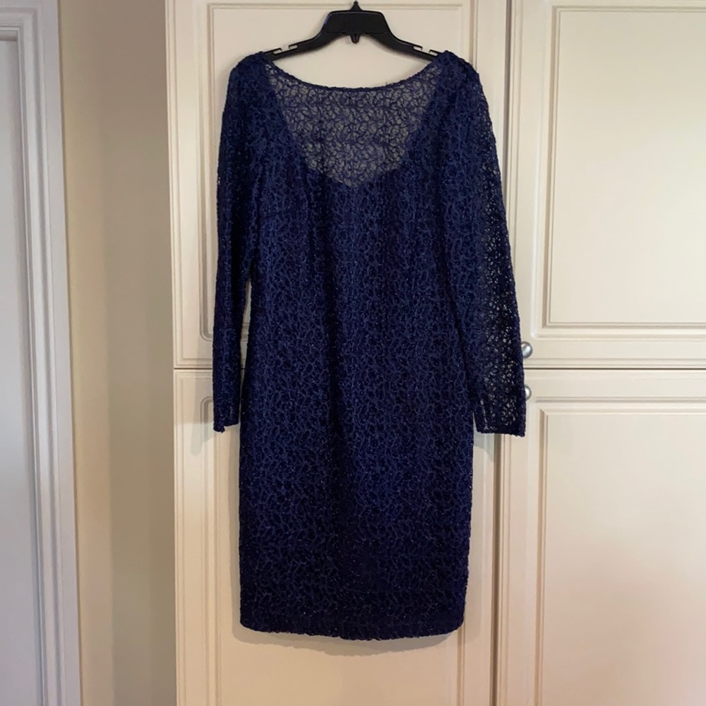 NWT Badgley Mischka Collection Navy Cocktail Dress